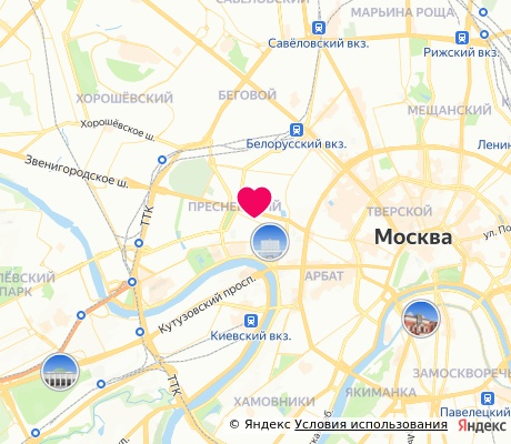 На карте