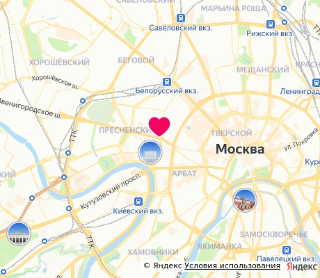 На карте