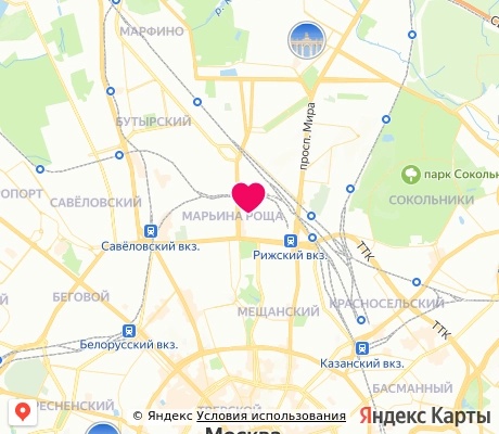 На карте