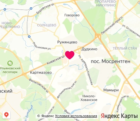 На карте