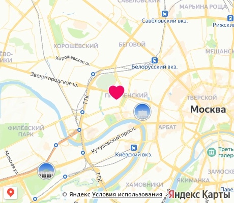 На карте
