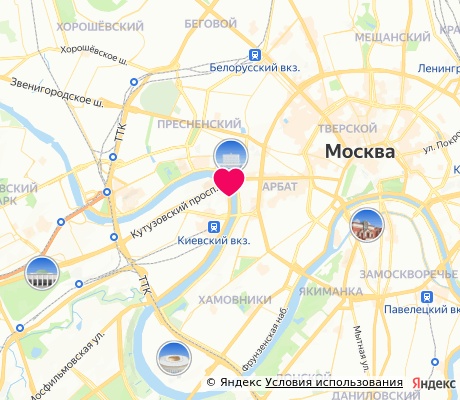 На карте