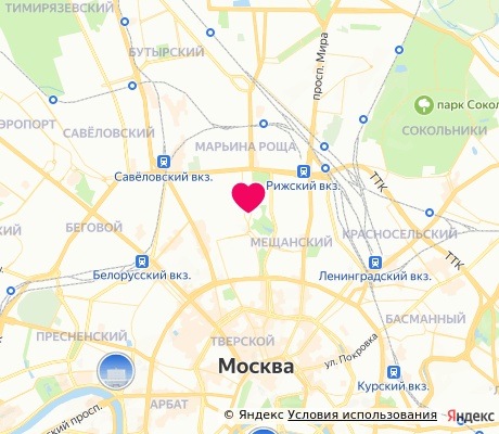 На карте