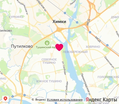 На карте