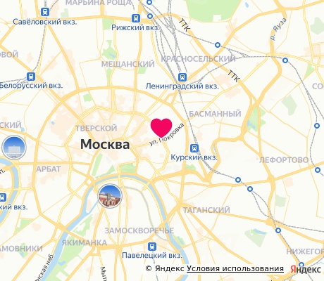 На карте
