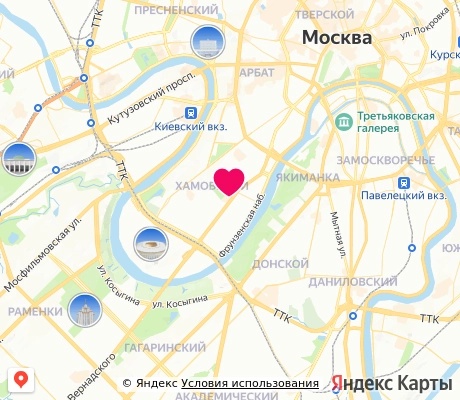 На карте