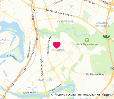 На карте