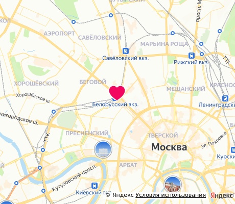 На карте