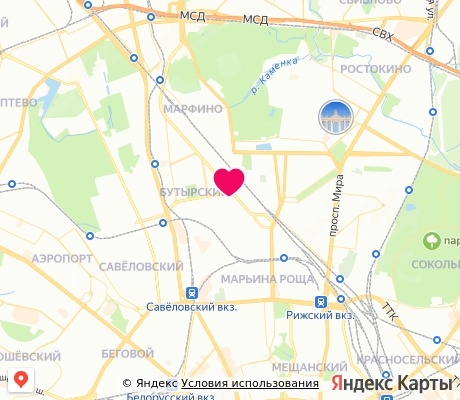 На карте
