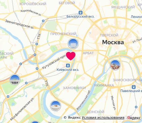 На карте