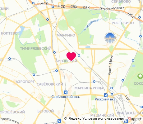 На карте