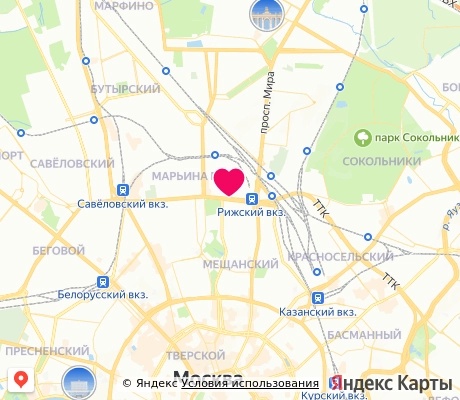 На карте