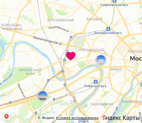На карте
