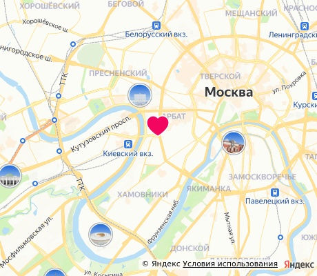 На карте