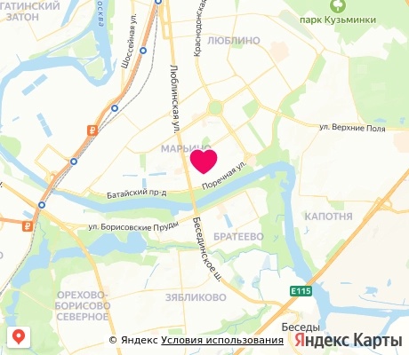 На карте
