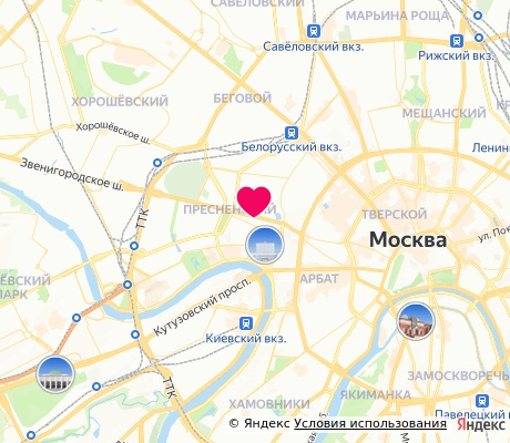 На карте