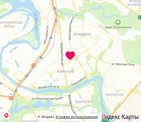 На карте