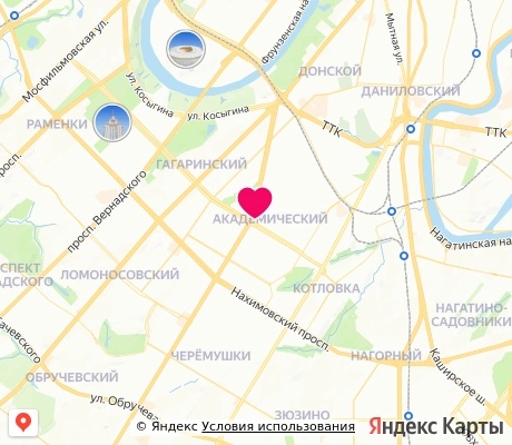 На карте