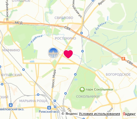 На карте
