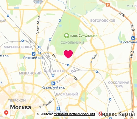 На карте