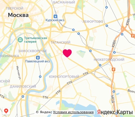 На карте
