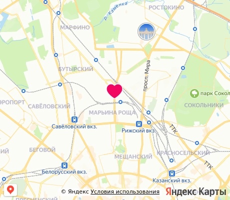На карте