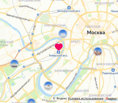 На карте
