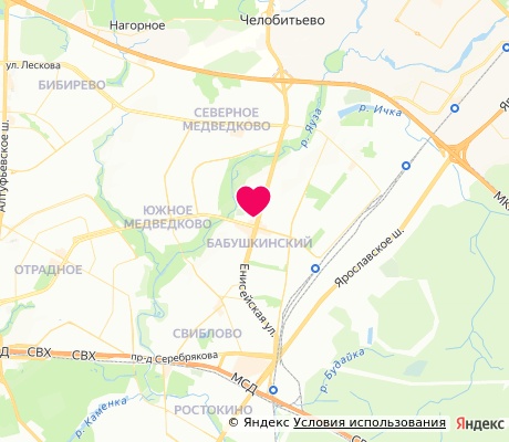 На карте