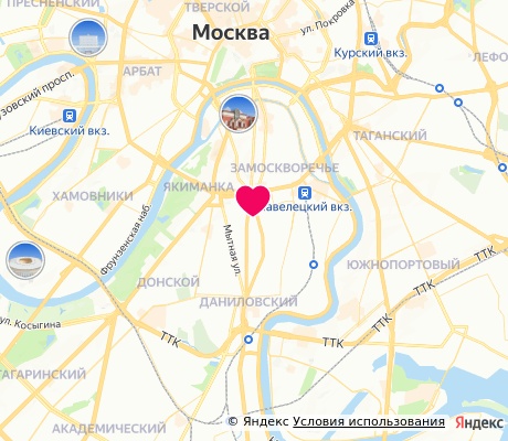 На карте