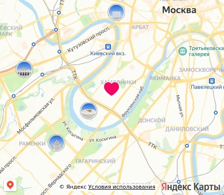 На карте