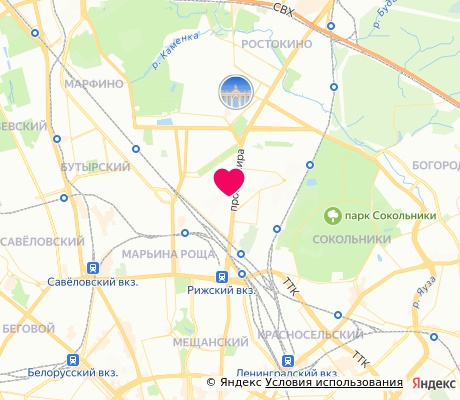 На карте