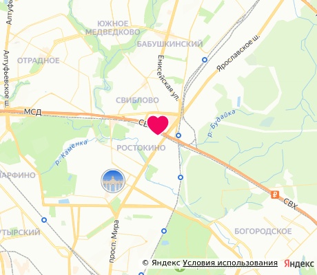 На карте