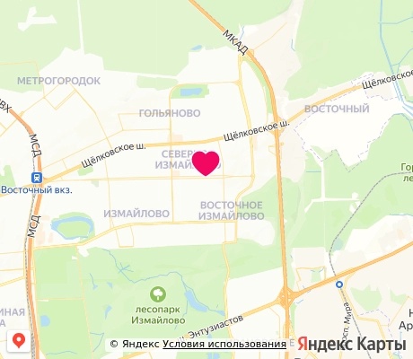 На карте
