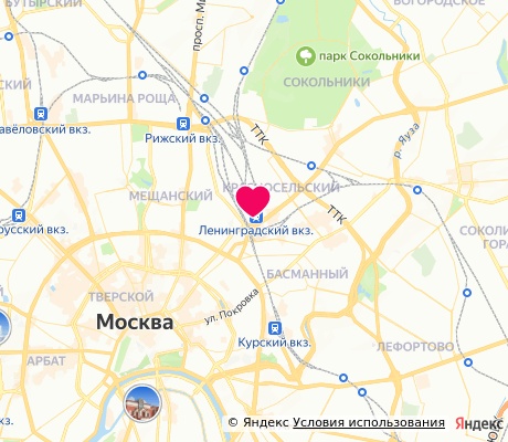 На карте