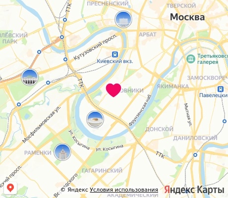 На карте