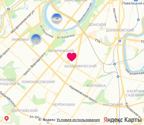 На карте