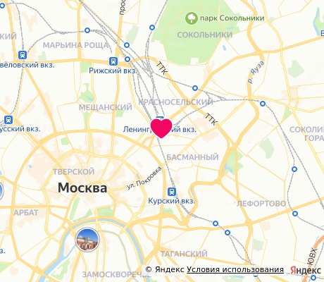 На карте