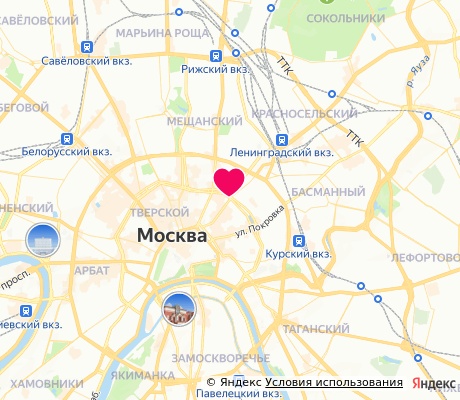 На карте
