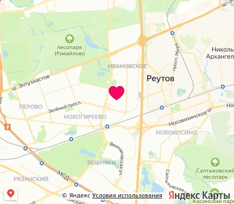 На карте
