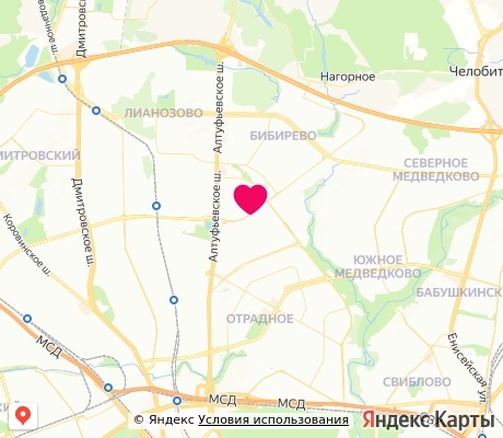 На карте