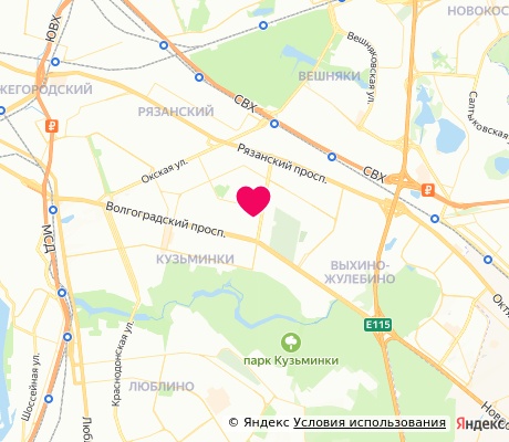 На карте