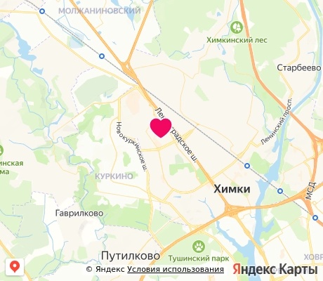 На карте