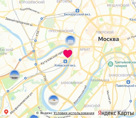 На карте