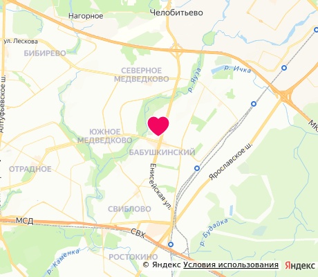 На карте