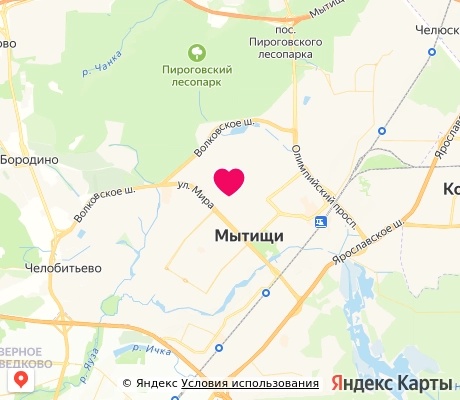 На карте