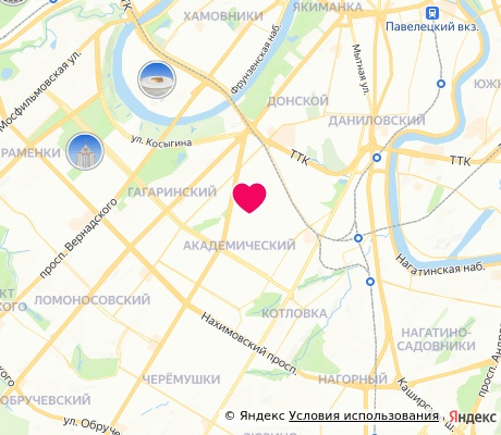 На карте