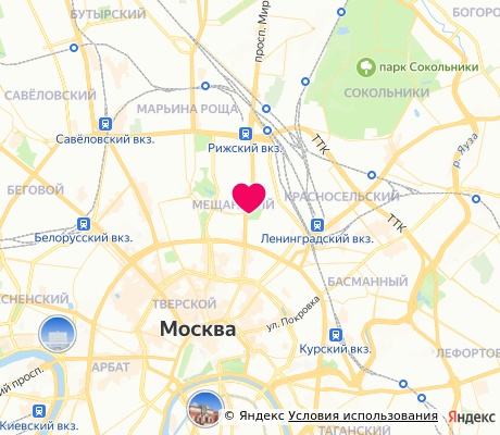 На карте