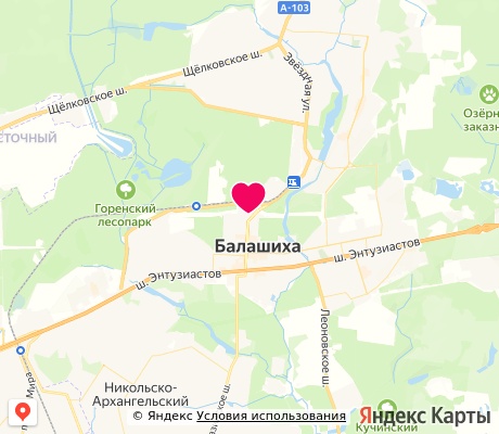 На карте