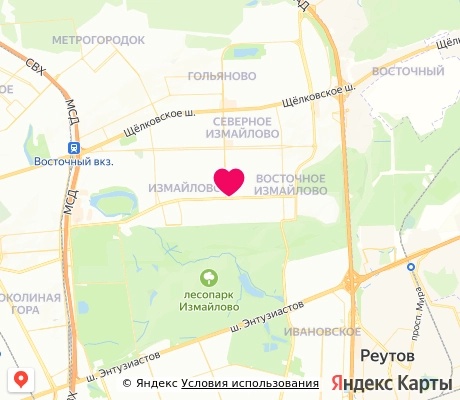 На карте