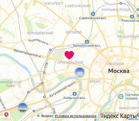 На карте